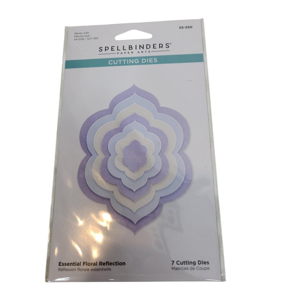 Spellbinders Essential Floral Reflection 7 Cutting Dies S5-550 Cards Scrapbook
